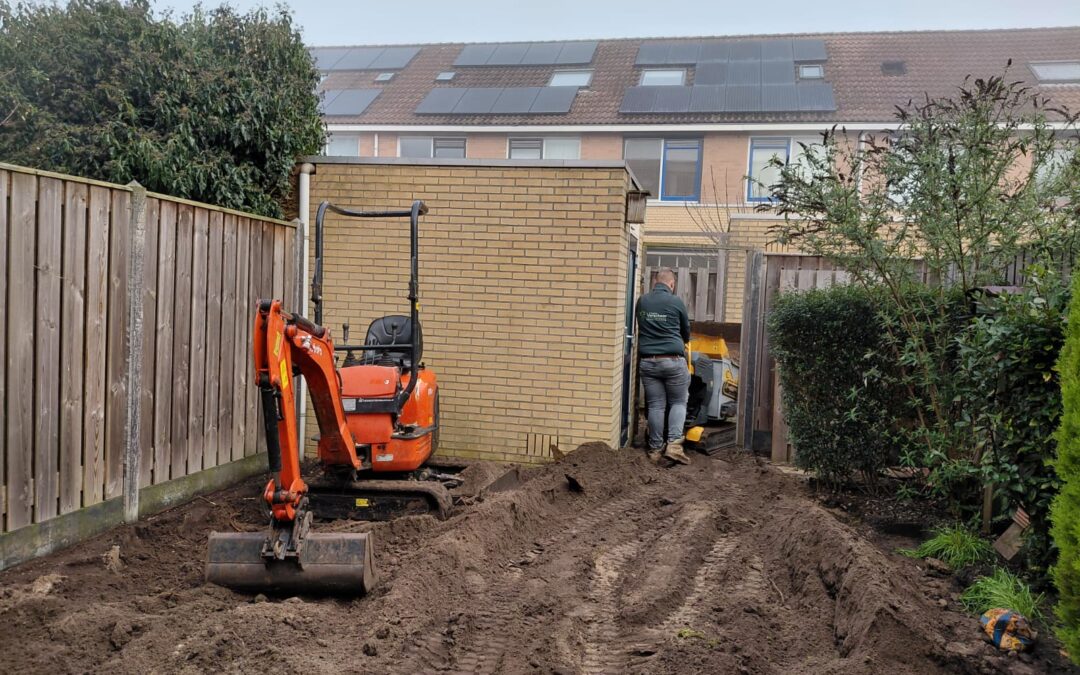 Aanleg duurzame oprit in Gouda